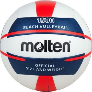 Molten Beachvolleybal V5B1500 - Rood/Wit/Blauw