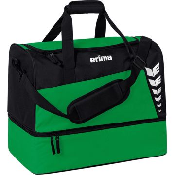 Erima Sporttas Six Wings met bodemvak - Maat L - Smaragd