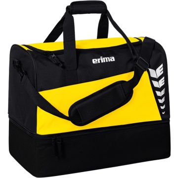Erima Sporttas Six Wings met bodemvak - Maat M - Geel