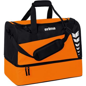 Erima Sporttas Six Wings met bodemvak - Maat L - Oranje