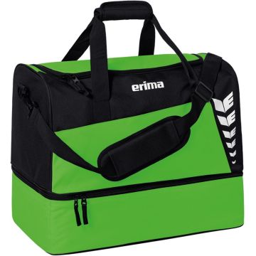 Erima Sporttas Six Wings met bodemvak - Maat L - Groen