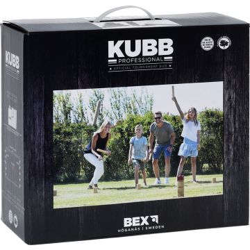 Kubb Bex Pro - koning met rode kroon