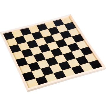 Longfield Houten schaak- en dambord - 40 x 40 cm