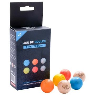Longfield Gekleurde en naturel buts - set