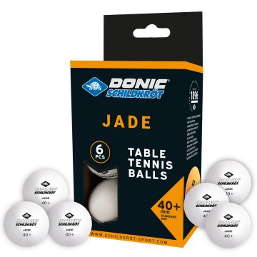 Donic Schildkröt Tafeltennisbal Jade, 6 stuks - Wit
