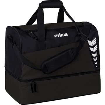 Erima Sporttas Six Wings met bodemvak - Maat L - Zwart