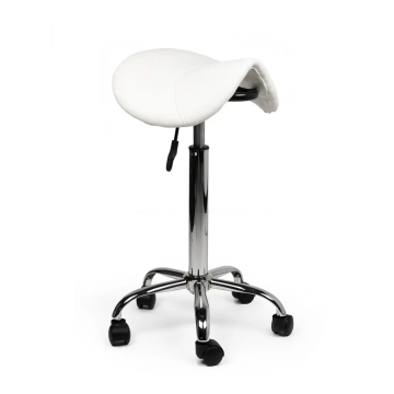 Ergonomische Hoge Zadelkruk Pro - Wit
