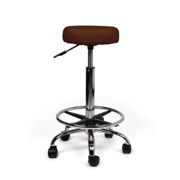 Ergonomische Hoge Tabouret Pro met Voetring - Bruin