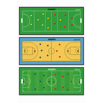 Sportec Magnetisch basketbalcoachbord - 90 x 60 cm