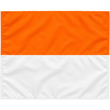 Sportec Hoekvlag - 30 mm - Oranje/Wit