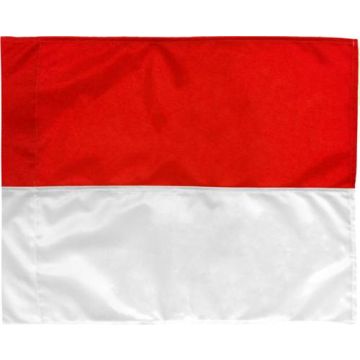 Sportec Hoekvlag - 30 mm - Rood/Wit