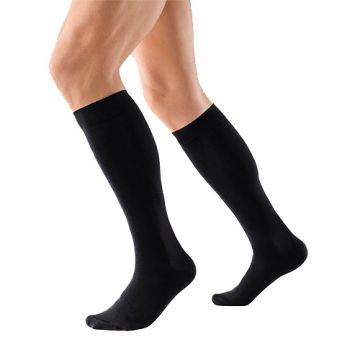 Bauerfeind VenoTrain Act Steunkousen Microvezel Zwart