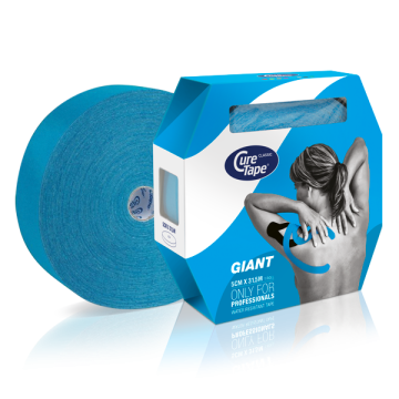 CureTape 5 cm x 31,5 meter (giant roll, blauw)