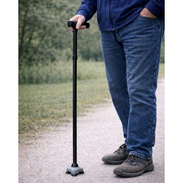 Hurrycane Opvouwbare Wandelstok - Zwart