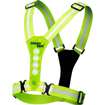 Joggy Safe Hardloopvest met Verlichting - Geel