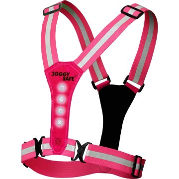 Joggy Safe Hardloopvest met Verlichting - Roze