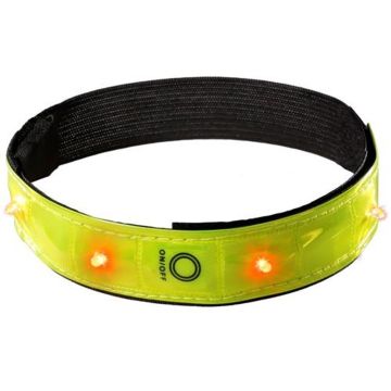 Joggy Safe Snap-on Hardloop Verlichting Arm - Geel