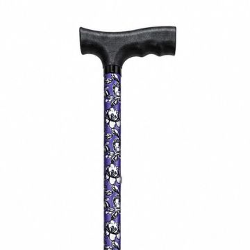 Wandelstok - Bloemen Paars