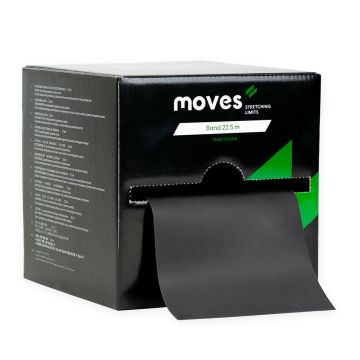 MoVeS Fitness Elastiek 22,5 m Zeer Zwaar - Zwart