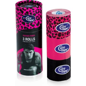MyCureTape Classic - 3 rollen van 2,5m x 5cm - Panther Power