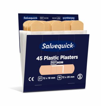 Salvequick 6036 navulling Plasticpleisters 45 stuks 