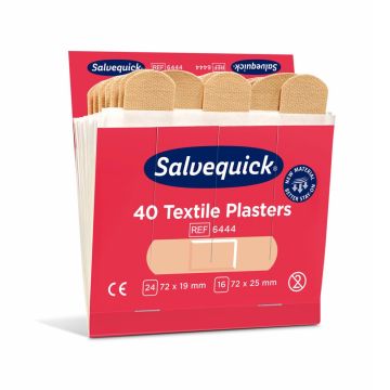 Salvequick 6444 navulling Textielpleisters 40 stuks 