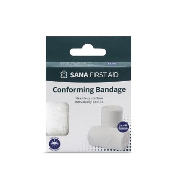 Sana Elastisch fixatiewindsel 4m × 6 cm - 2 stuks