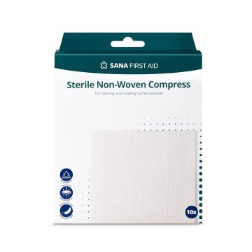 Sana Steriel Non-Woven Kompres - 10 stuks