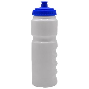 Sportec Bidon - 0,8 l - wit met blauwe dop