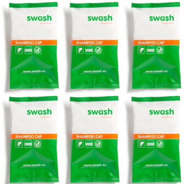 Swash Shampoo Cap Geparfumeerd Oranje - 6 stuks