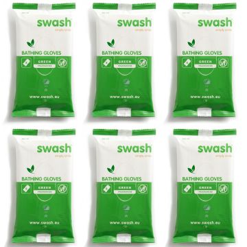 Swash Washandjes Geparfumeerd Groen - 6 x 8 Stuks