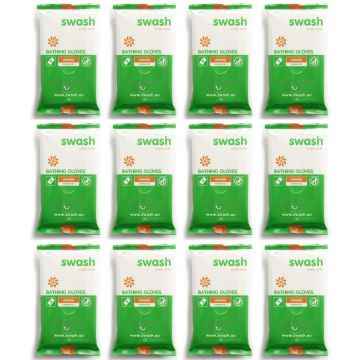 Swash Washandjes Geparfumeerd Oranje - 12 x 5 Stuks
