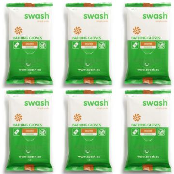 Swash Washandjes Geparfumeerd Oranje - 6 x 5 Stuks