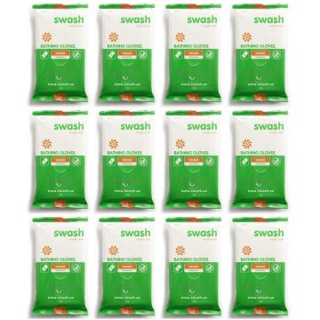 Swash Washandjes Geparfumeerd Oranje - 12 x 8 Stuks