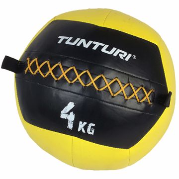 Tunturi Wall Ball 4KG Geel