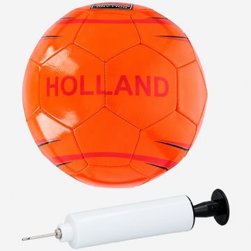 Sportec Voetbal Oranje inclusief pomp
