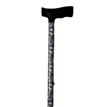 Wandelstok - Bloemen Paars
