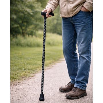 Wandelstok - Zwart Wit