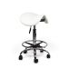 Ergonomische Zadelkruk Pro met Voetring - Wit