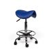 Ergonomische Zadelkruk Pro met Voetring - Blauw