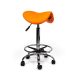 Ergonomische Hoge Zadelkruk Pro met Voetring - Oranje