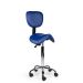 Ergonomische Hoge Zadelkruk Pro met Rugleuning - Blauw