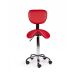 Ergonomische Zadelkruk Pro met Rugleuning - Rood