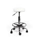 Ergonomische Tabouret Pro met Voetring - Wit