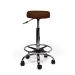 Ergonomische Hoge Tabouret Pro met Voetring - Bruin