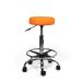 Ergonomische Tabouret Pro met Voetring - Oranje