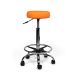 Ergonomische Hoge Tabouret Pro met Voetring - Oranje