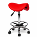 Ergonomische Zadelkruk Pro met Voetring - Rood