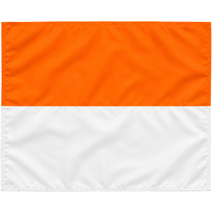 Sportec Hoekvlag - 30 mm - Oranje/Wit