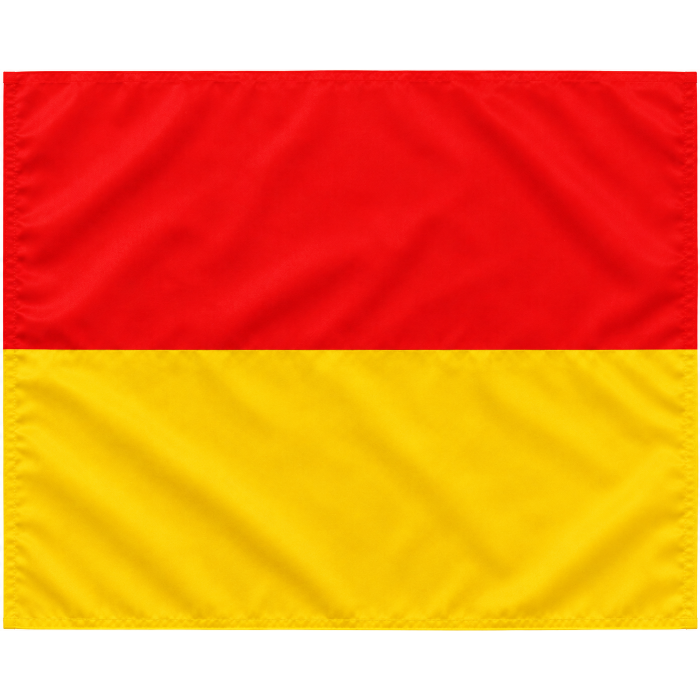 Sportec Hoekvlag - 30 mm - Rood/Geel
